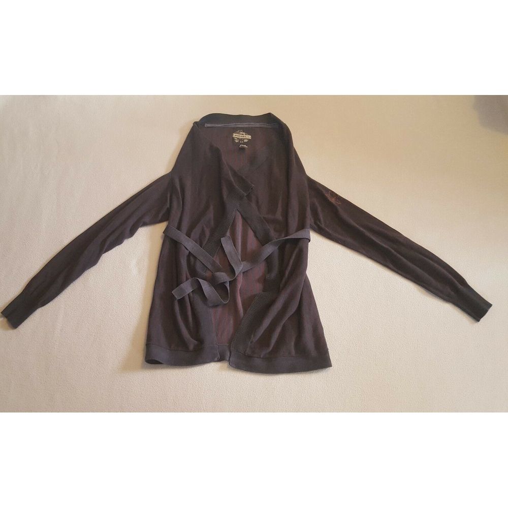 Womens Cardigan DIESEL Striped Open Front W/Tie